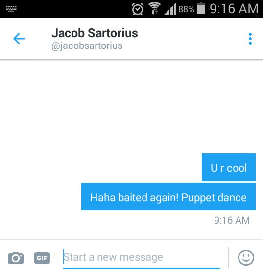 DolanDark's tweet photo. Just roasted @jacobsartorius https://t.co/4OkTfAIR83
