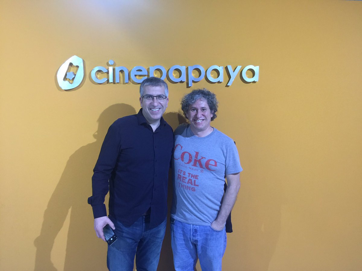 urteaga's tweet photo. Thanks @intinunez @Corfo @startupchile for visiting @cinepapaya #Startup SUPGen3 in #Peru #6STProdem https://t.co/As8UUl0ZEx