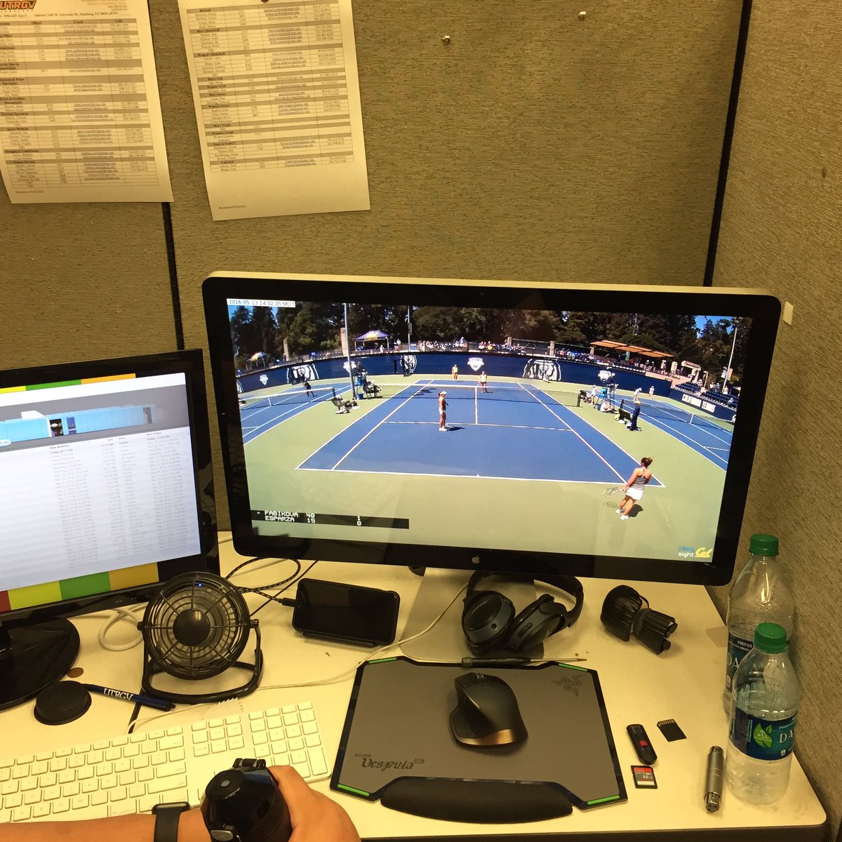 Great afternoon at the office! <a href="/UTRGVWmnsTennis/">UTRGV Women's Tennis</a> #V'sUp