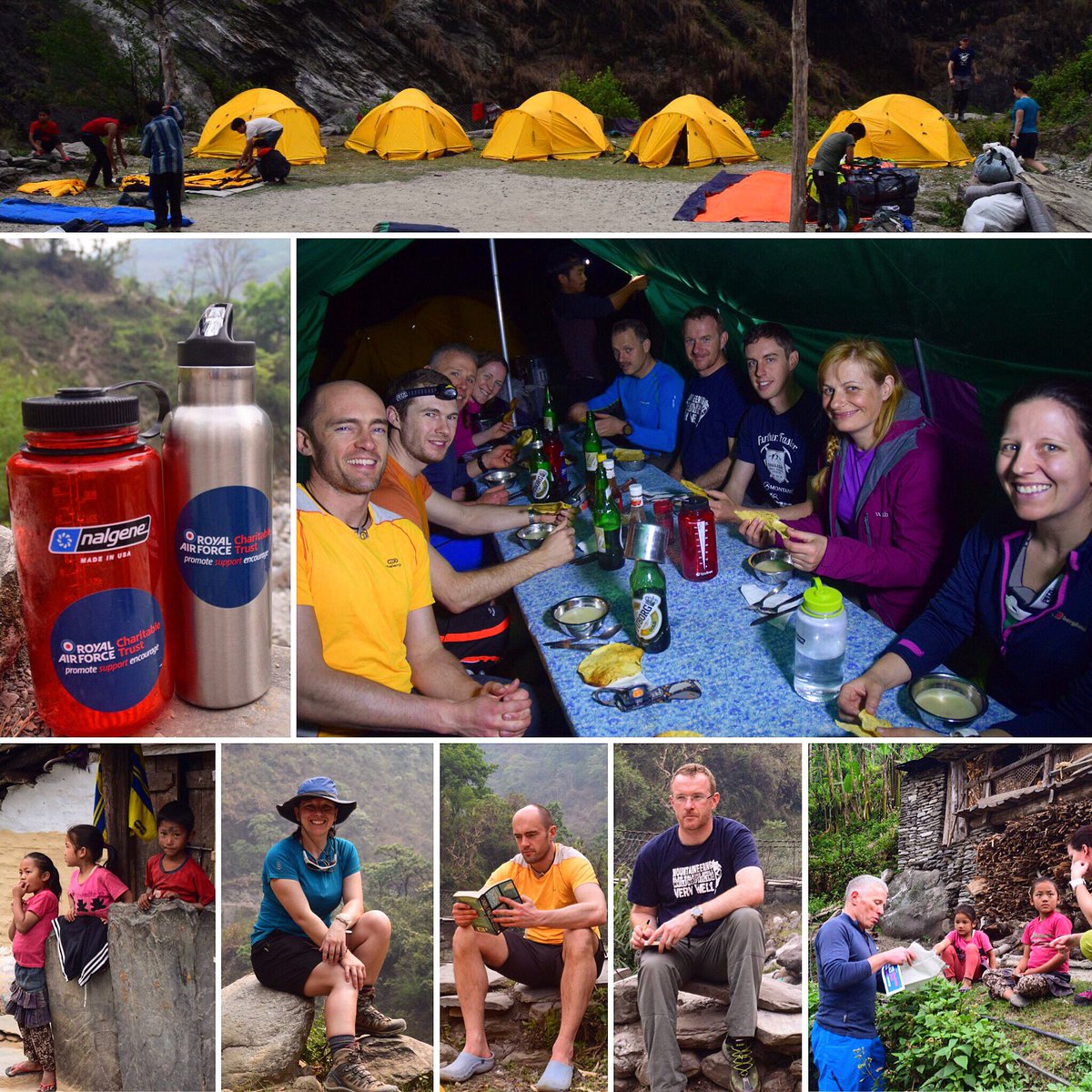 RAF_BSDMRE_JT's tweet photo. Our first #campsite in Barbang, superb #food Couldn't have done it without #rafcharitable https://t.co/BM5JPueJHS