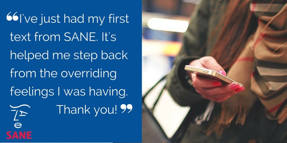 CharitySANE's tweet image. Feeling anxious or low? Textcare can be there for you in difficult moments: bit.ly/1LCwkOZ