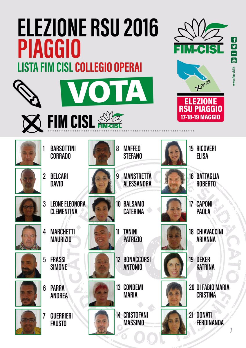 ferdi_uliano's tweet image. Il 17-18-19 maggio vota #Rsu #Fim in #piaggio #pontedera. Metti in moto chi è una garanzia concreta X il tuo futuro!