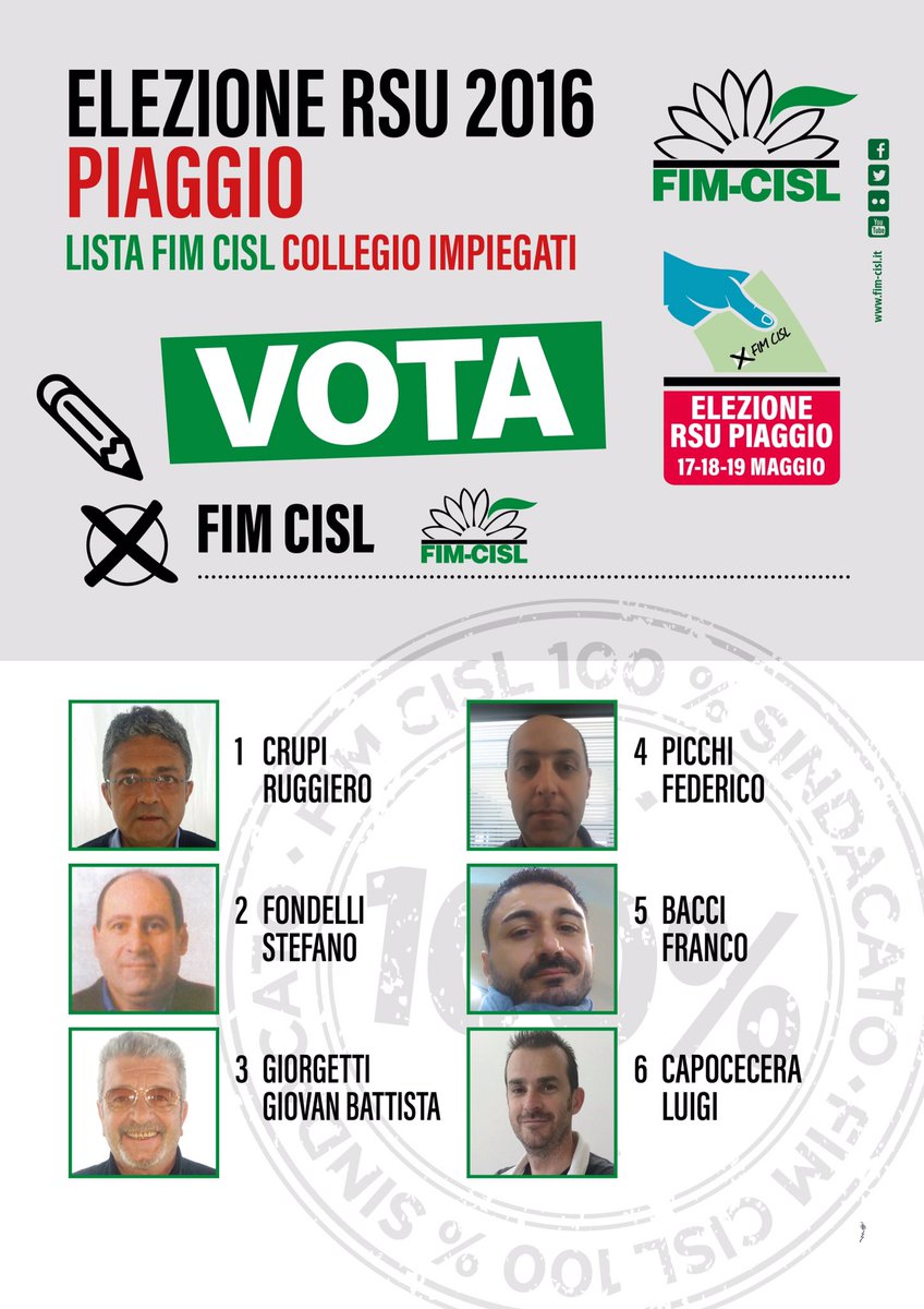 ferdi_uliano's tweet image. Il 17-18-19 maggio vota #Rsu #Fim in #piaggio #pontedera. Metti in moto chi è una garanzia concreta X il tuo futuro!