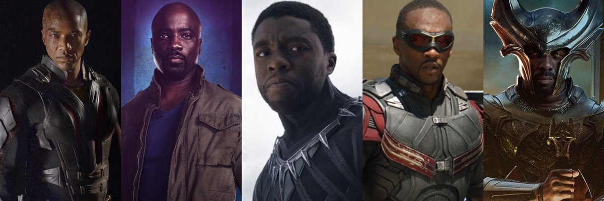 AndyBehbakht's tweet photo. My #Marvel PoC Baes - I would love these 5 to team up 🙏#Deathlok #LukeCage #BlackPanther #TheFalcon #Heimdall https://t.co/4SGaDcHjkR