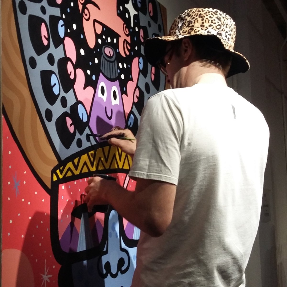 arabian_cassidy's tweet image. A master at work @themonsterist #petefowler #FocusWales2016