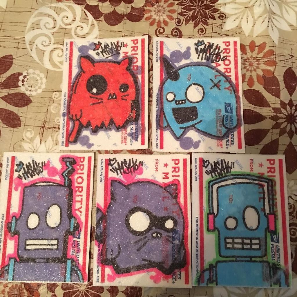 BrujaMaracc's tweet photo. Added some clear grip tape to the tops of these stickers. They are so dope now. 
#slappie #slapper #sticker #gripta… https://t.co/Mcduhsz45W