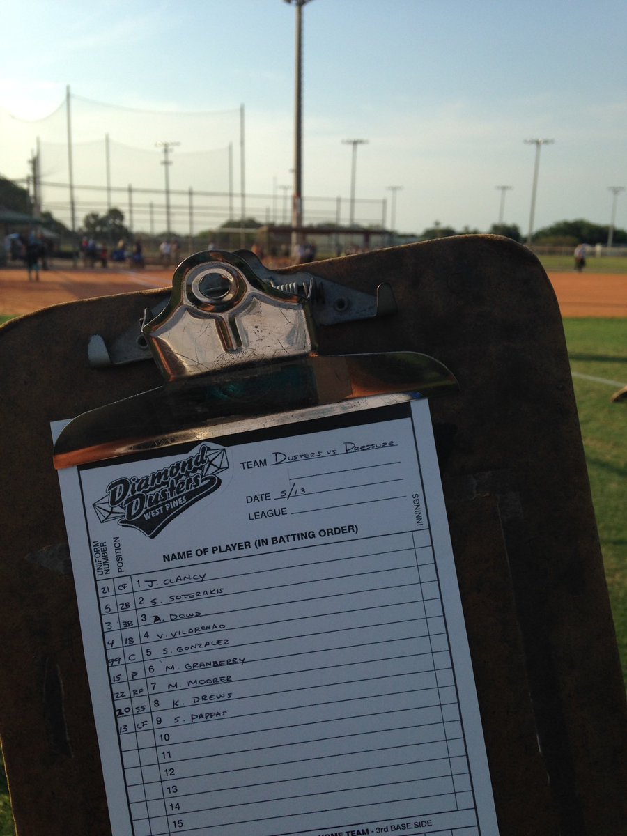 Dusters14U's tweet photo. Starting lineup for tonight's game vs @PressureFP https://t.co/WEvZQNDi6P