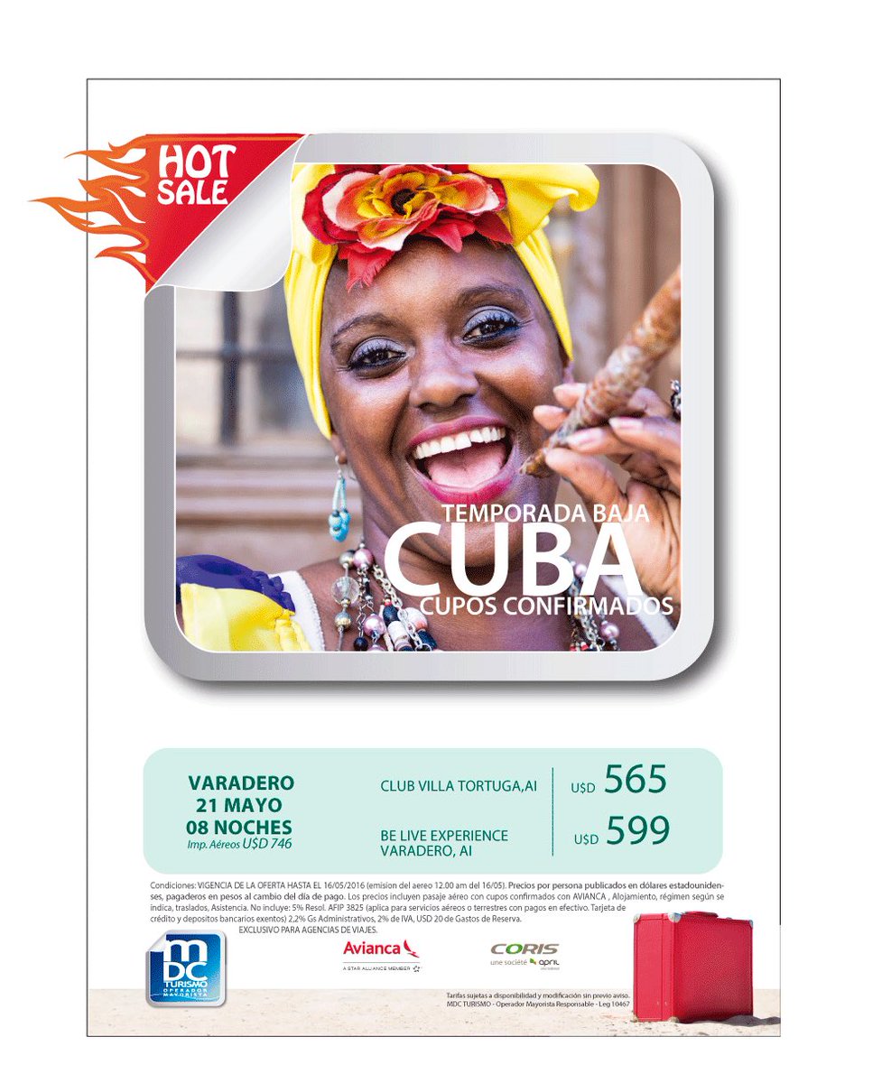 levantenvuelo's tweet photo. Hot sale a Cuba 🌞🏄🏊⛱ https://t.co/Ia8Dhv80gN