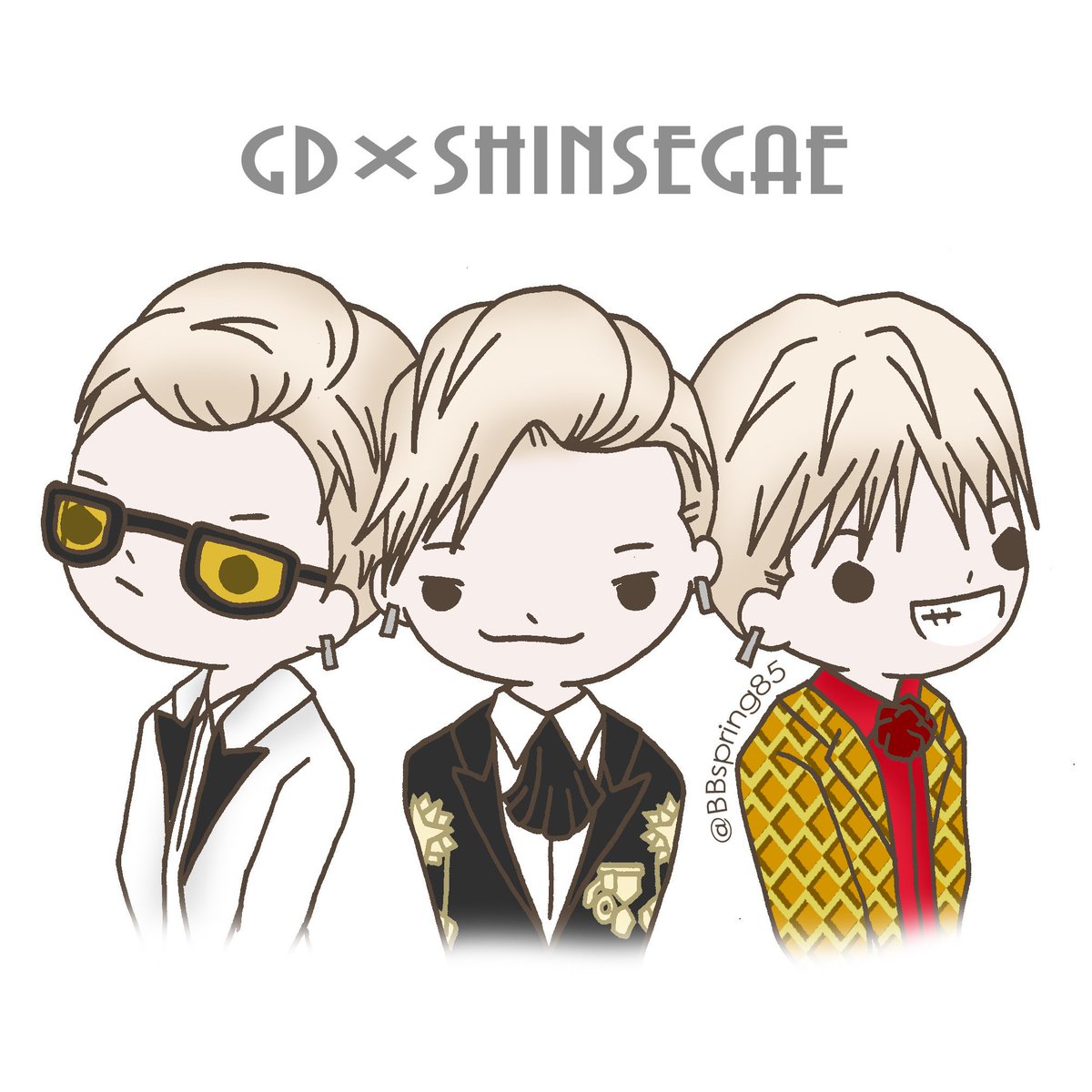 Spring Bigbang気紛れイラスト Gd Shinsegae Krunk Bigbang Fanart Gd Jiyong