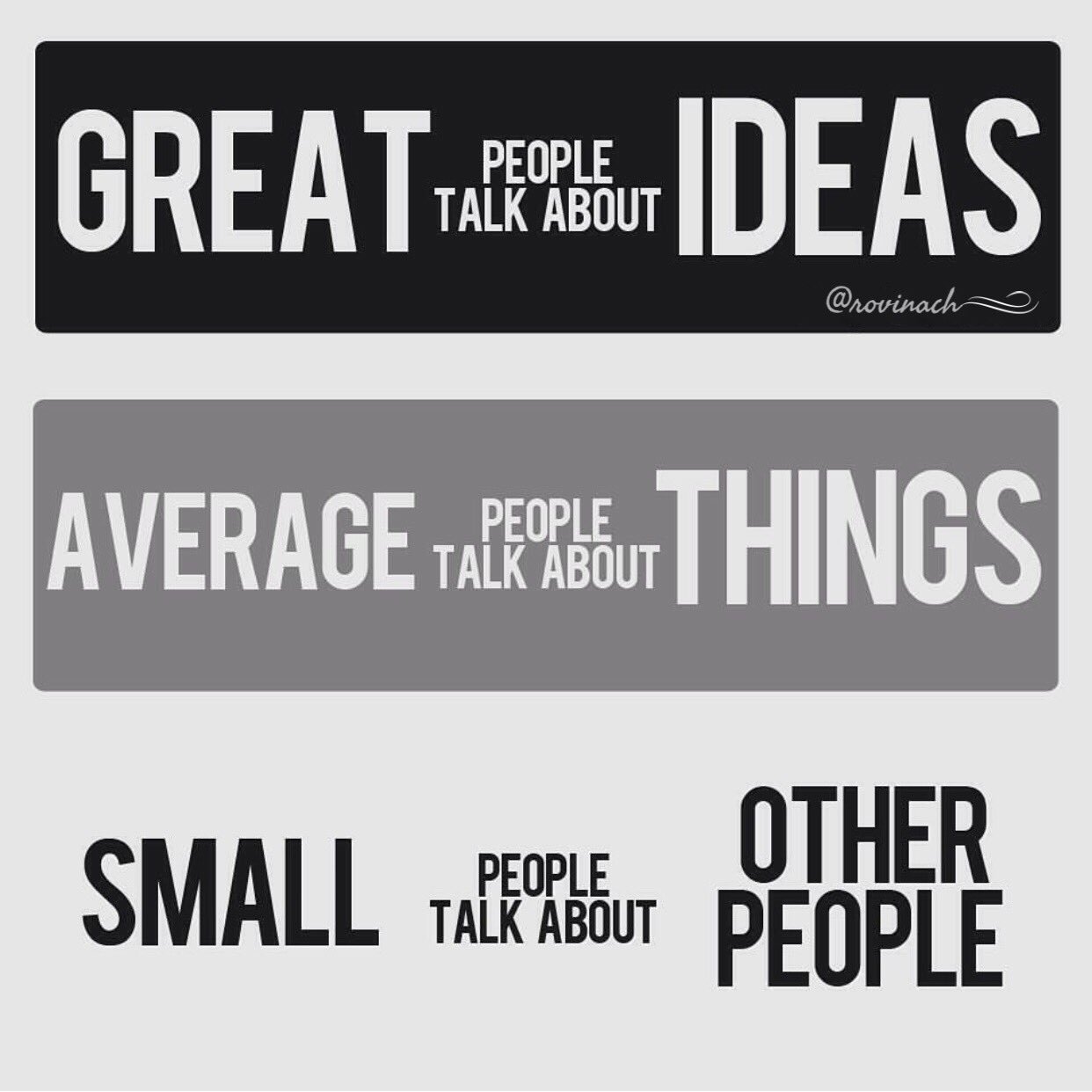 Great people talk about ideas