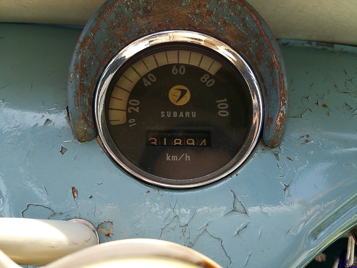 スバル 360 1958年式 横スライド窓、カメレオンメーター、横Hパターン