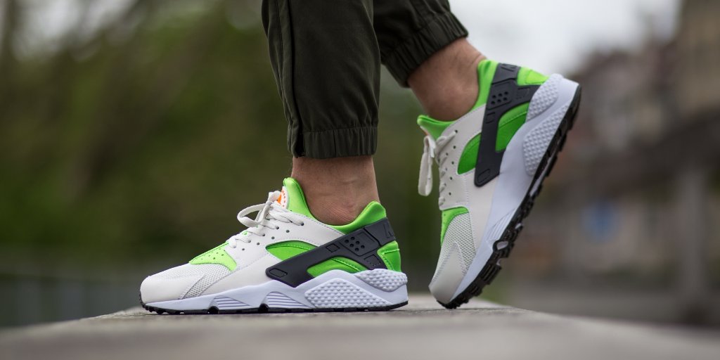 white green orange huaraches
