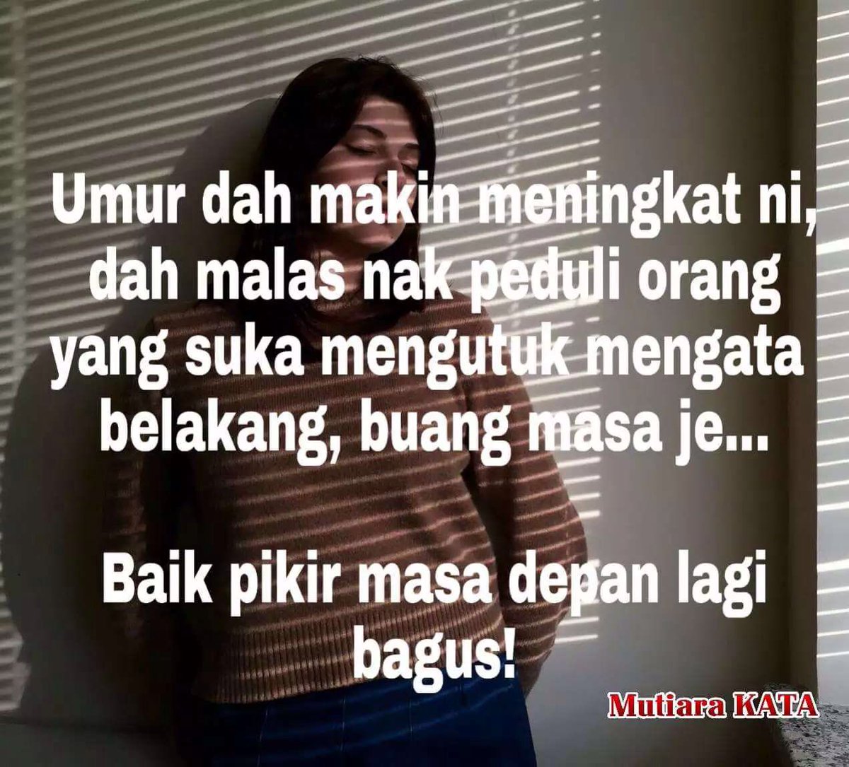 Elan Demeli On Twitter Btul Jer Lbh Baek Memiker Kan Diri Kite Je So Orang Nak Cakap Apa Pun Tak De Untung Nya Buat Diri Kite Https T Co Leiiodrqqh Twitter