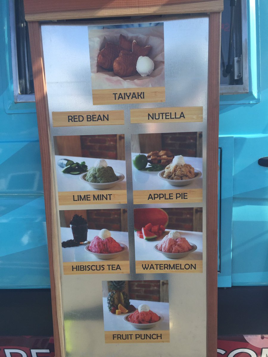 Tonight's OC night market flavors👍🏼#kakigorikreame th