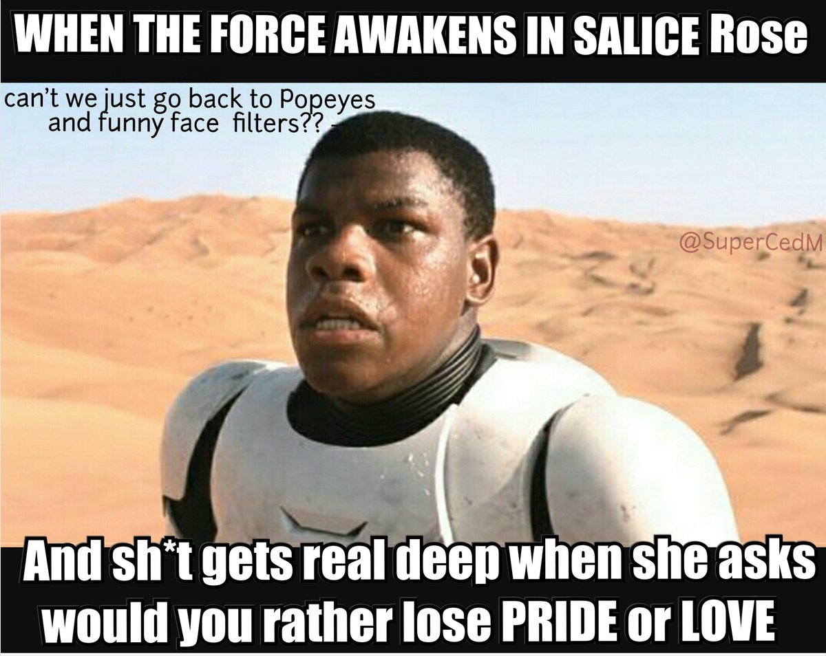 SuperCedM's tweet photo. MY face When @salice_roseee goes from FILTERS to DEEP Questions. lol Bt love that topic. had me really thinking, tbh https://t.co/15I3cBZJ8t