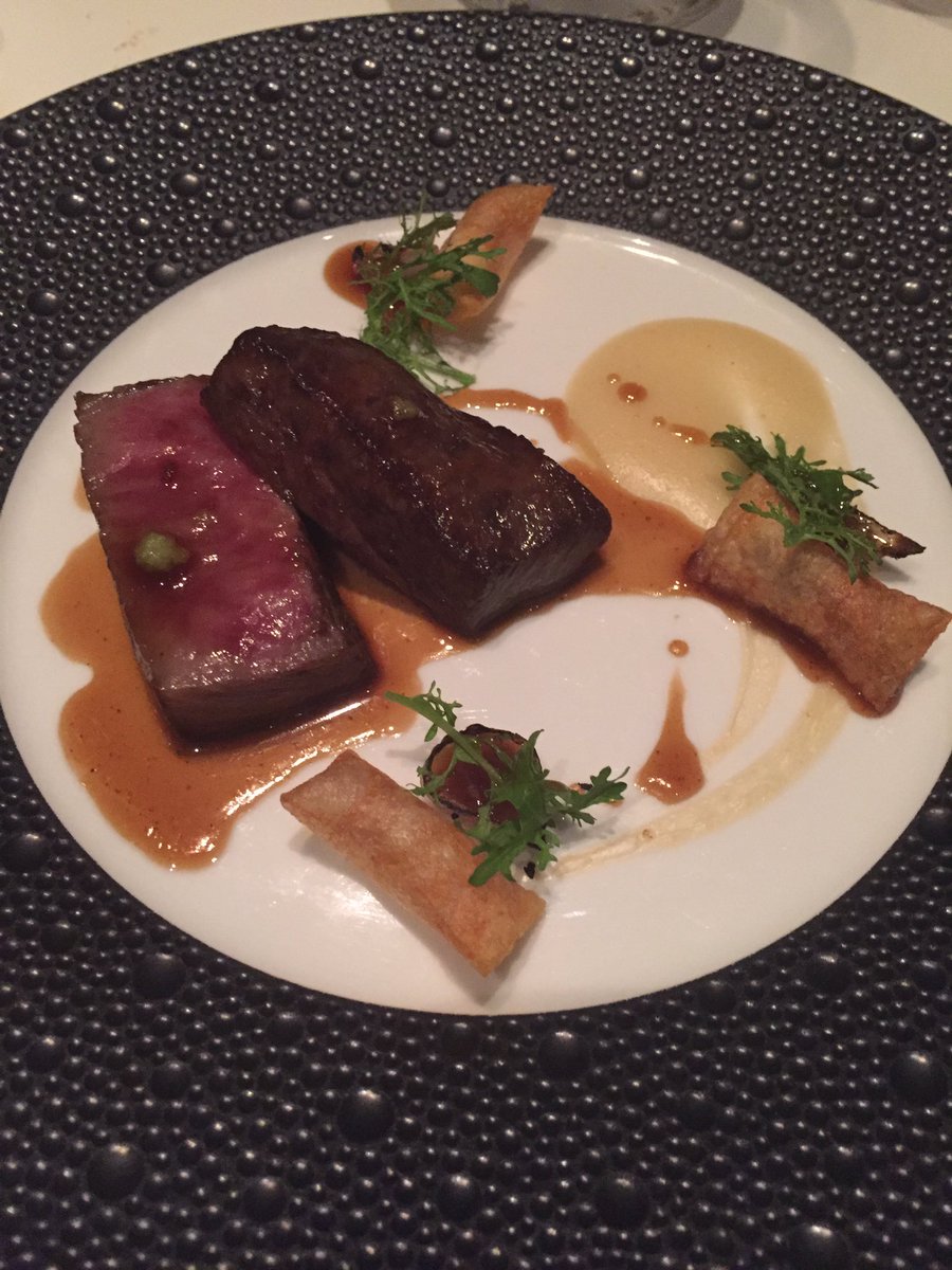 More sinful dishes of star chef <a href="/JulienAsseo/">Julien Asseo</a> <a href="/guysavoy/">Guy Savoy</a> LV Artichoke Truffles soup &amp; decadent Brioche Waygyu beef