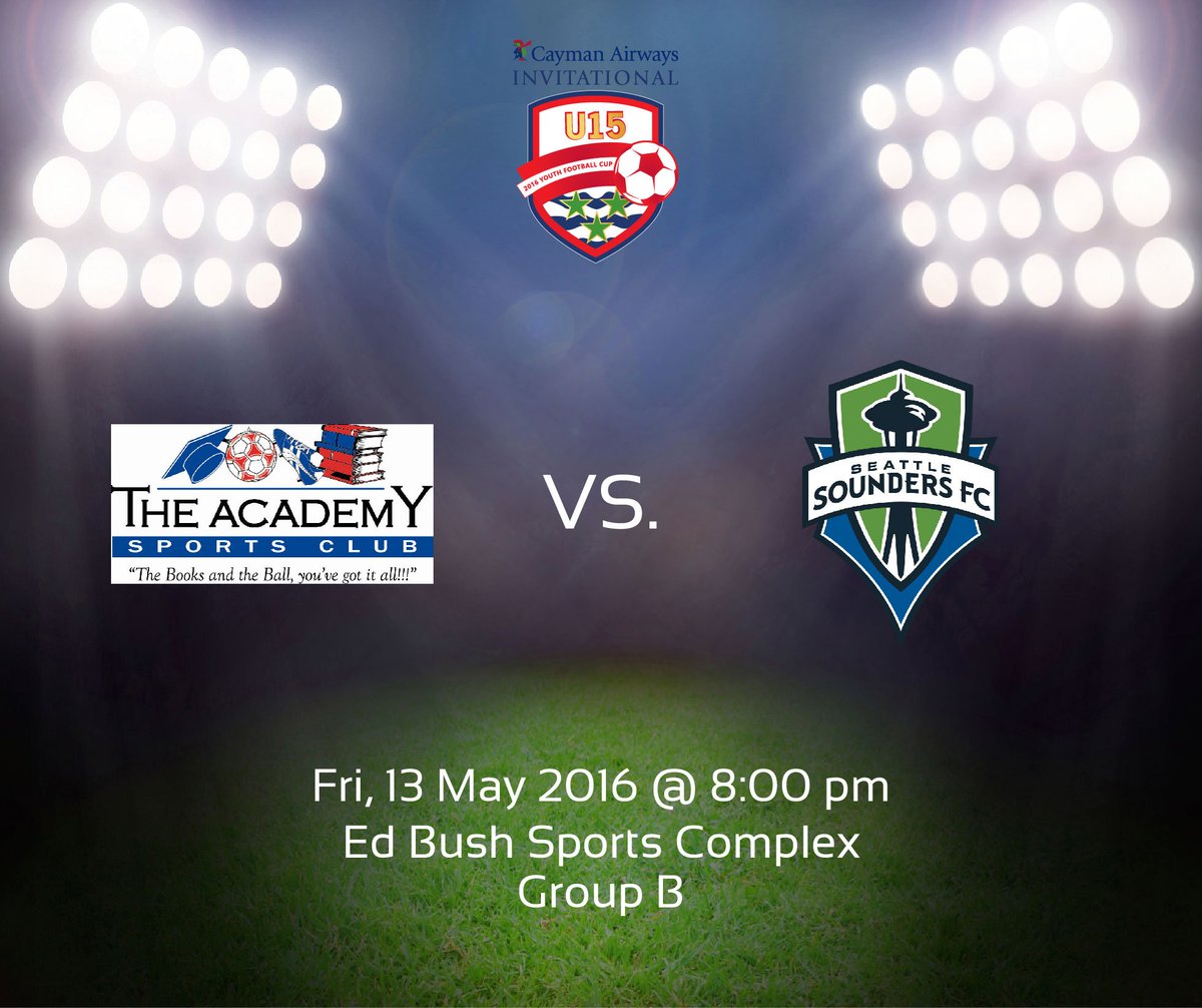 CaymanU15Cup's tweet photo. Completing the final game of group play is #AcademySC Select and #SoundersAcademy https://t.co/cwZHCMXwmp