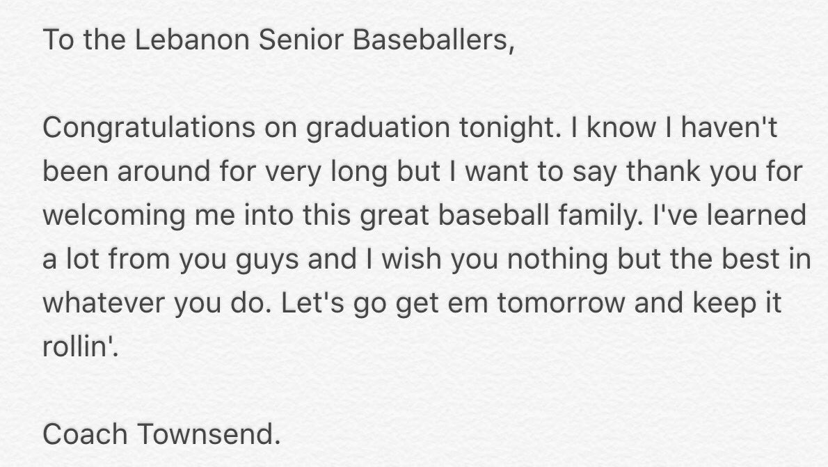 LHS9thBaseball's tweet photo. Seniors Congrats! https://t.co/SA9FDPsgou
