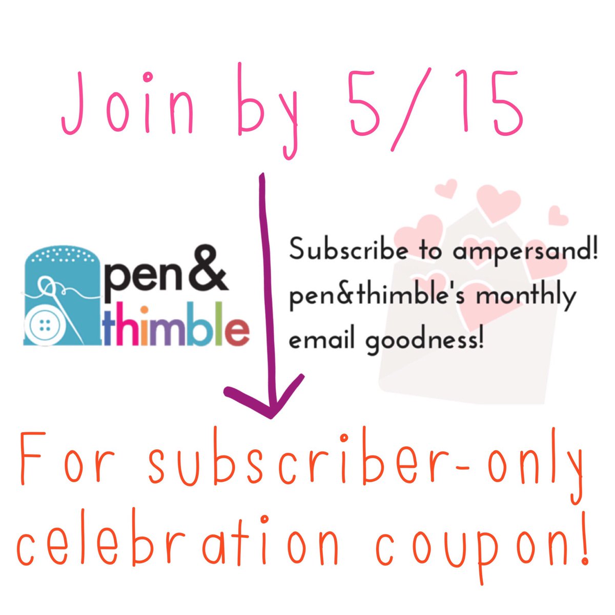 penandthimble's tweet photo. Subscribe here--> https://t.co/5uOd80poo8 Because you want the coupon &amp; piglet in a dress in your inbox on the 15th! https://t.co/UC8aduAu1X