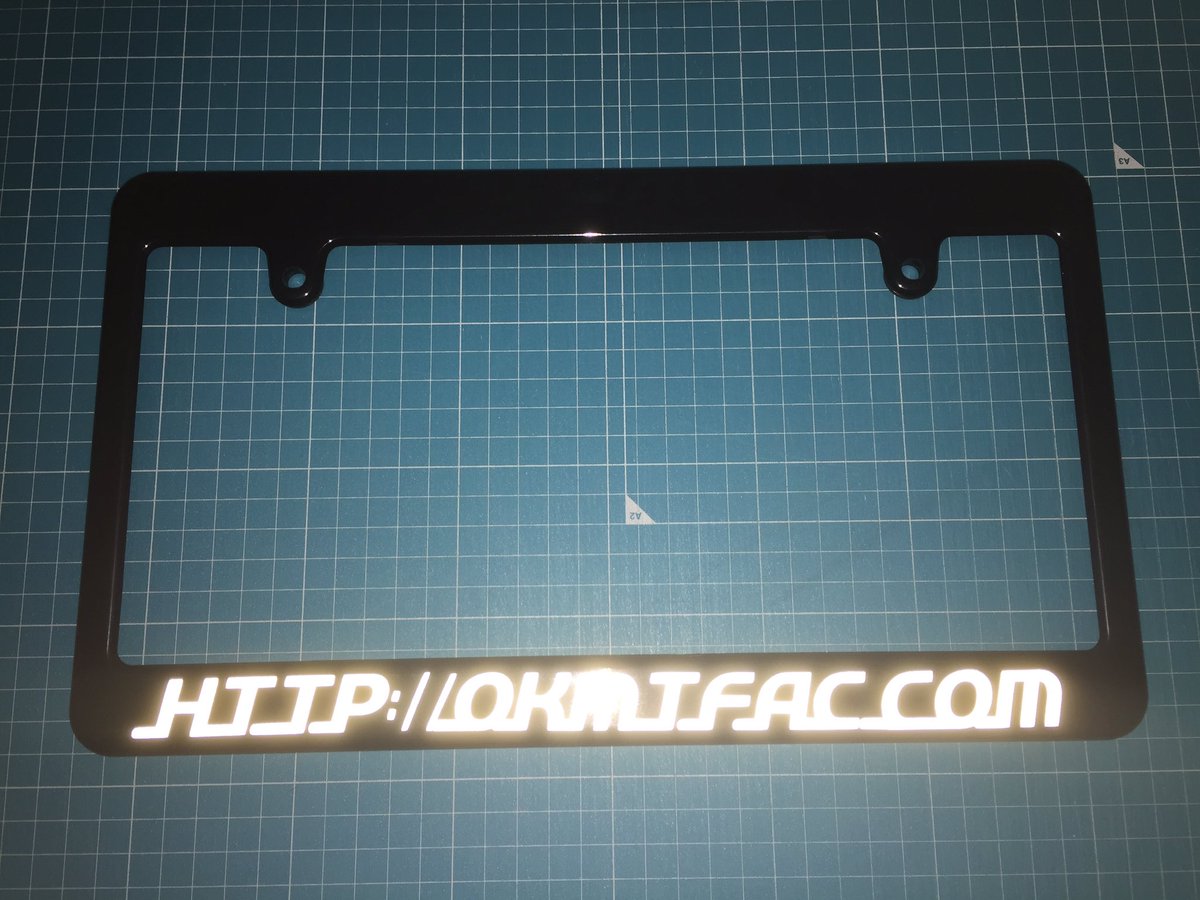okmtfac's tweet photo. オリジナルナンバーフレーム製作！

お好���なロゴで製作可能です！！
ぜひ、お問い合わせください！ https://t.co/LRAkhBG1DZ