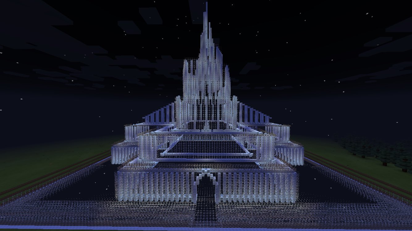 Maikura ガラスの城完成 マインクラフトpe Minecraft T Co Zap9vdw7xv Twitter