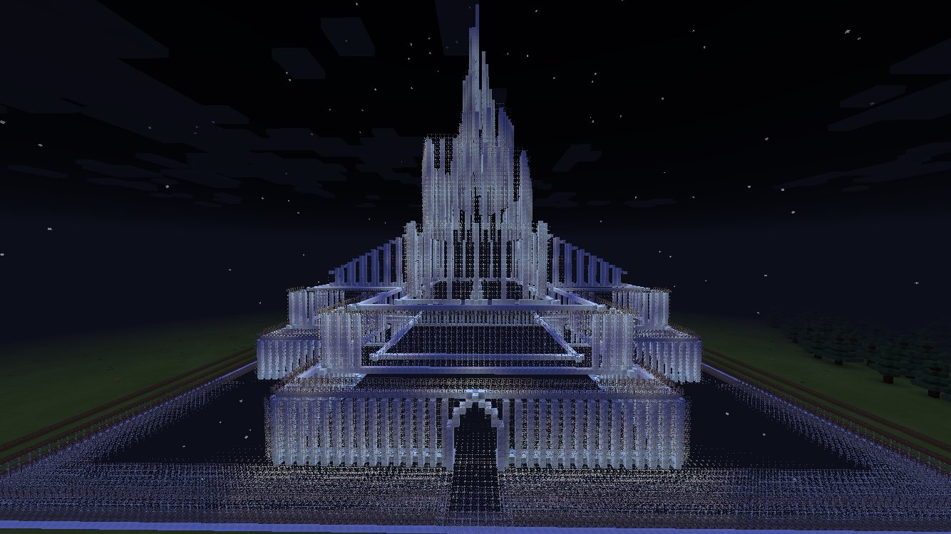 Maikura ガラスの城完成 マインクラフトpe Minecraft T Co Zap9vdw7xv Twitter