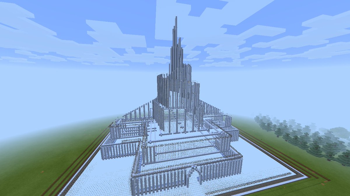 Maikura ガラスの城完成 マインクラフトpe Minecraft