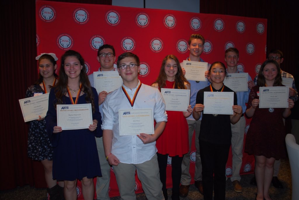 AATG German National Exam Awards Banquet- congrats to all these students!