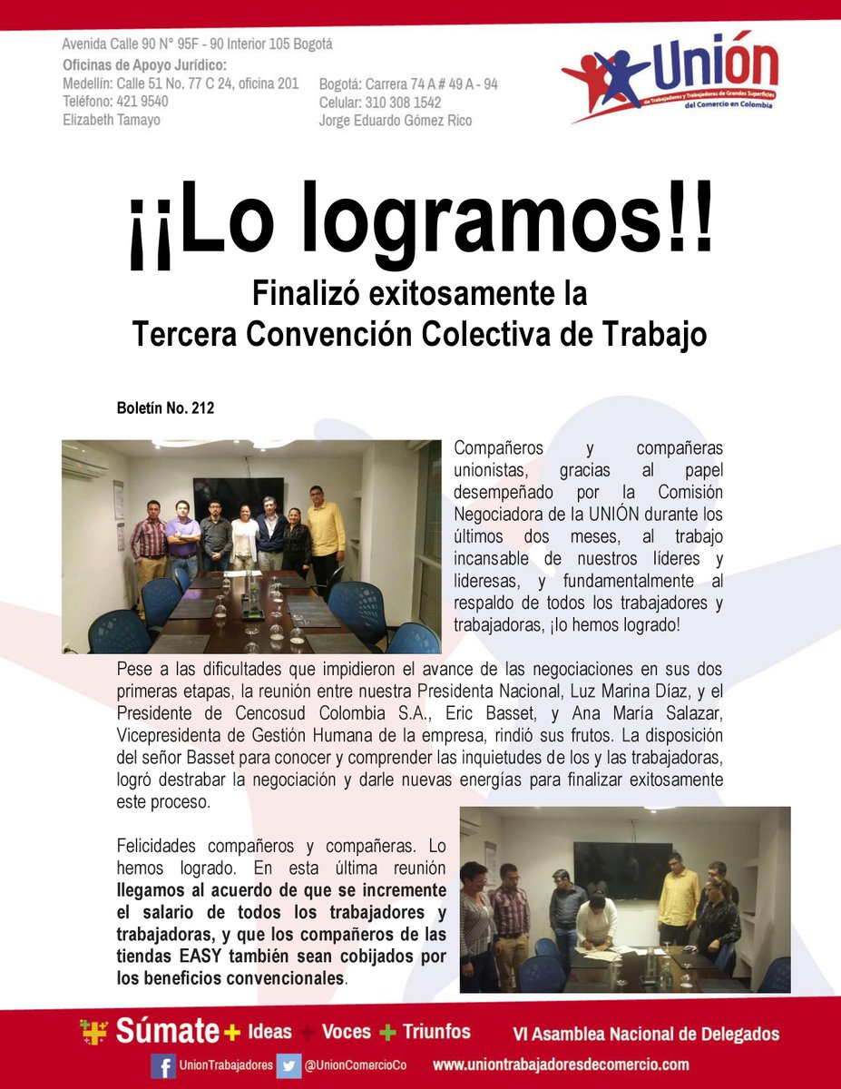 UnionTrabajadoresGrandesSuperficies tweet media