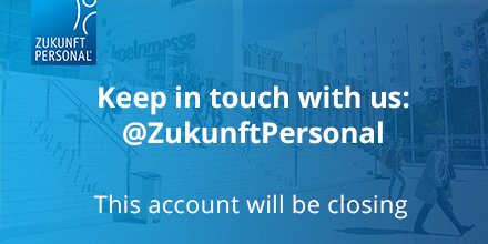 HRMExpo's tweet photo. Now 1 account = 1 trade fair = 1 hashtag! @zukunftpersonal https://t.co/SZo9iCAzVf