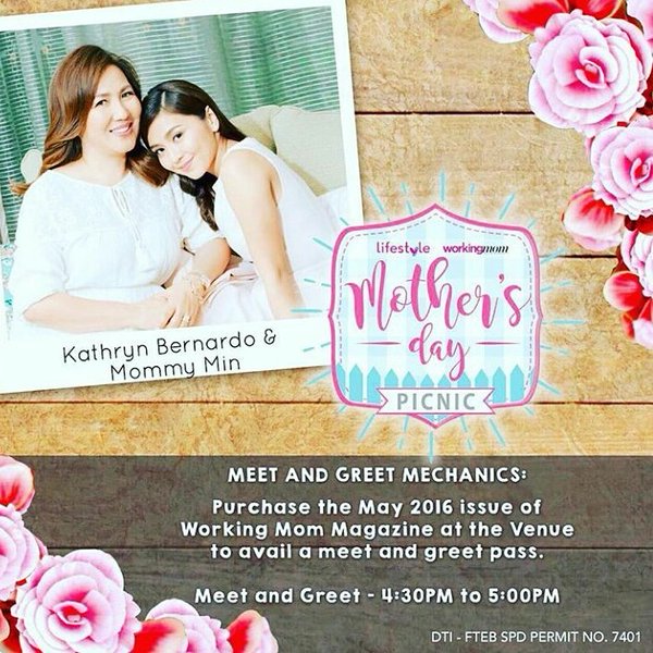 OfficialKBB's tweet photo. See you tomorrow at  UP Sunken Garden "Mother's Day Picnic with Kathryn Bernardo and Mommy Min" ❤ https://t.co/t2DoUiYtCd