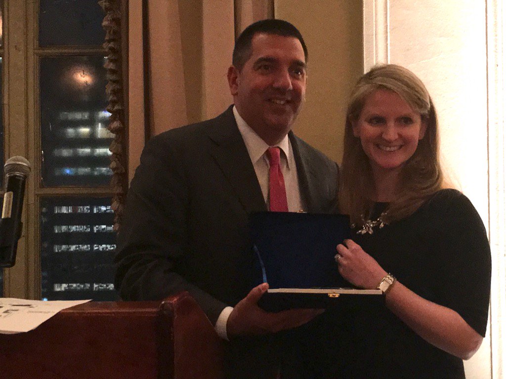 Great night <a href="/YouthInc_NYC/">Youth INC</a> Chips for Change fundraiser presenting award to Dodie Gildart! <a href="/alvarezmarsal/">Alvarez & Marsal</a> <a href="/RSF1970/">Rehana Farrell</a>