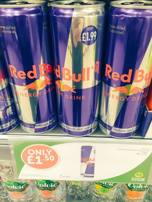 It gives you wings and it's flying out! Red bull 250ml 2 for £2 &amp; super size can of energy now just £1.50 @ #mylocal