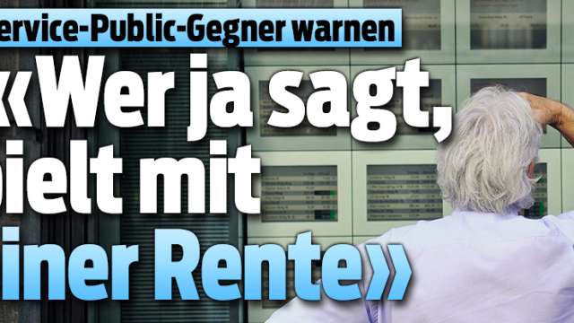 Pro-Service-Public-Gegner warnen: «Wer Ja stimmt, spielt mit seiner Rente» blick.ch/5030443?utm_so…