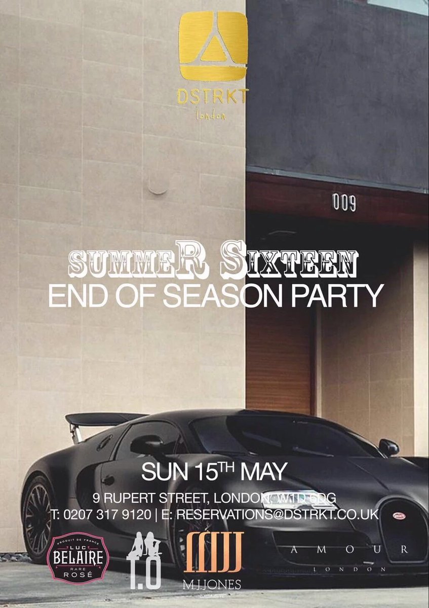 MadeInMayfair_'s tweet photo. Who's Ready For Sundays Football End Of Season Party @dstrktlondon Contact The #MadeInMayfair Team For Guestlist. π https://t.co/U33FE0x0pu