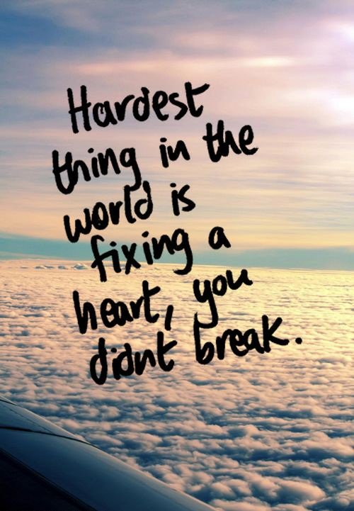 BulkMessage's tweet image. #Hardest thing in the #world is fixing a #heart, you didn't break.