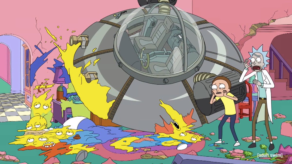 RickandMorty's tweet image. OH CRAP WE KILLED THE SIMPSONS
