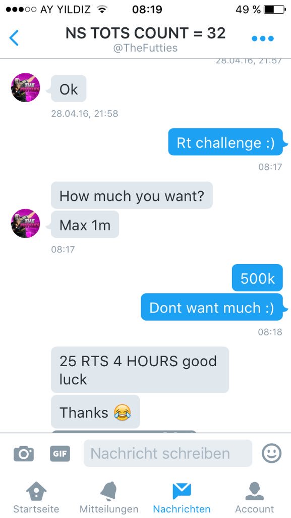 SGE_Task's tweet image. Guys help me if i get 25 rts in 4 hours @TheFutties  will give me 500k 

Rt and tag mates