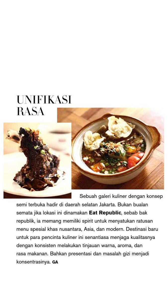 Yeay! Eat Republic ada di Bazaar Magazine edisi Juni 2016. Jangan lupa dibaca ya