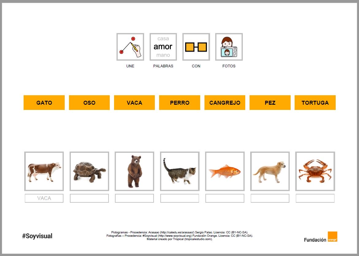 arasaac's tweet image. MATERIALES LECTOESCRITURA
"Relaciona el texto con pictograma - fotografía: animales"
arasaac.org/materiales.php…