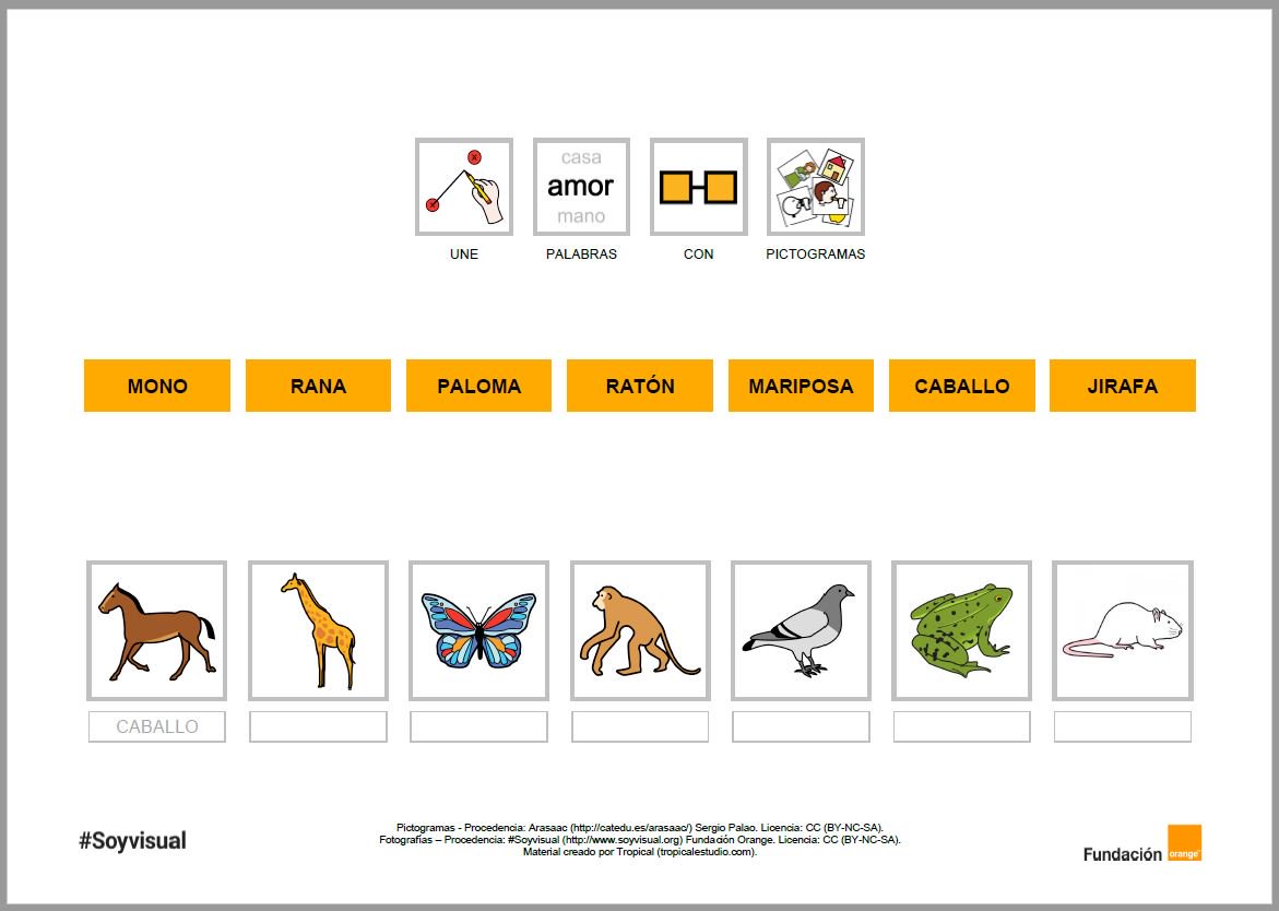 arasaac's tweet image. MATERIALES LECTOESCRITURA
"Relaciona el texto con pictograma - fotografía: animales"
arasaac.org/materiales.php…