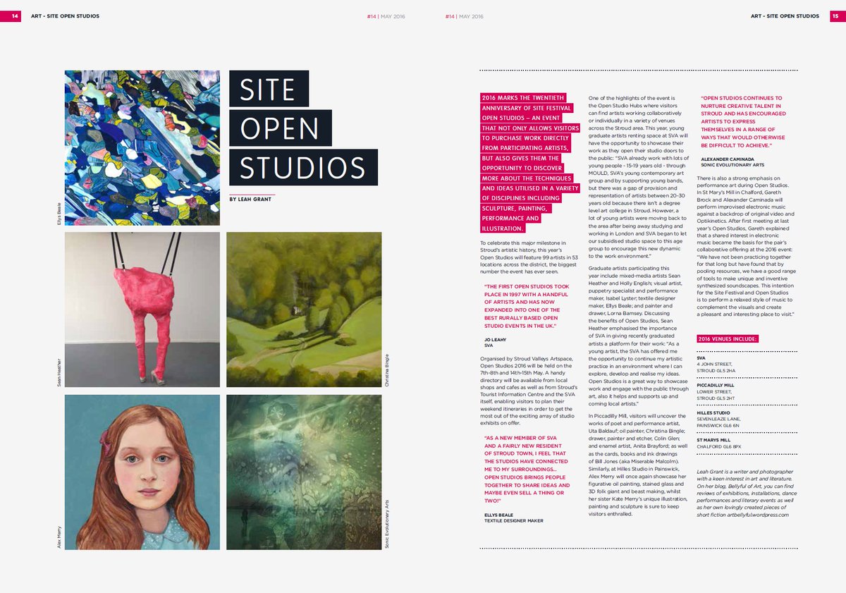 Last weekend of <a href="/SVA__/">SVA</a> SITE Festival Open Studios! Visit sitefestival.org.uk for full programme :)