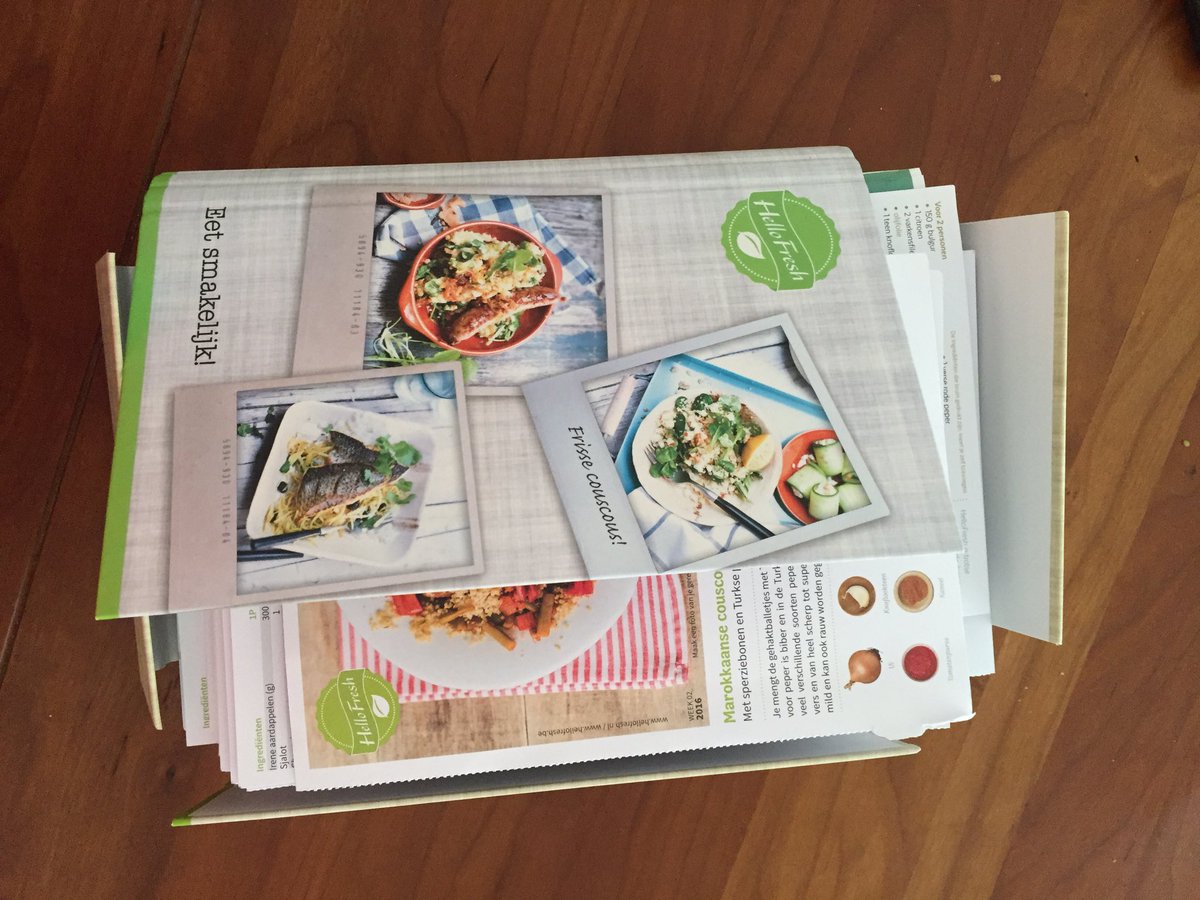 KQ1986's tweet photo. @HelloFreshNL kunnen jullie nieuw mapje opsturen? :) thx! https://t.co/WHqqmTLvXt