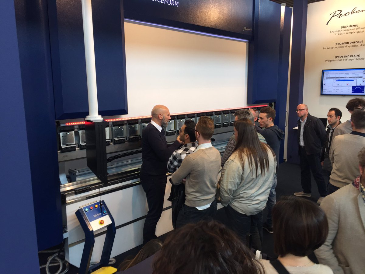 VartekMachinery's tweet photo. Last day of #Lamiera2016 and it is a busy day! https://t.co/dKfcuDXRql