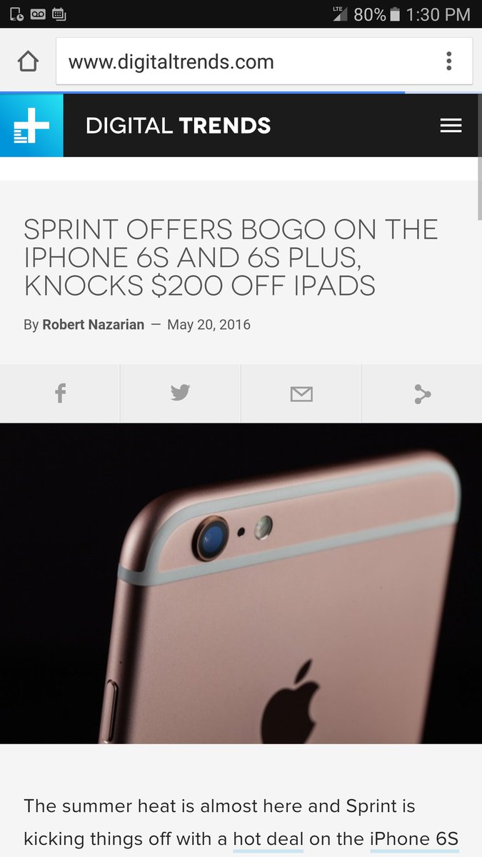 Ryan4Sprint's tweet photo. It's all over the internet folks, our iPhone 6S &amp; 6S Plus BOGO offer. Please share the news!!!! @Sprint4NYC https://t.co/OE0jo2JDwu