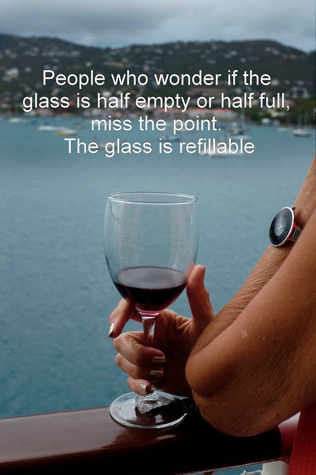.<a href="/TaniaOnTheMic/">Tania</a>~ THIS is the best answer to if the cup is half empty or full! 

#LifesQuestions