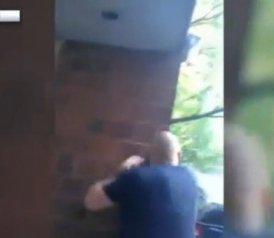TheRoot's tweet photo. Watch: NYC Cop loses badge for punching, drawing gun on bystanders during violent arrest https://t.co/lMF1RtTerx https://t.co/K21D5SCKKX