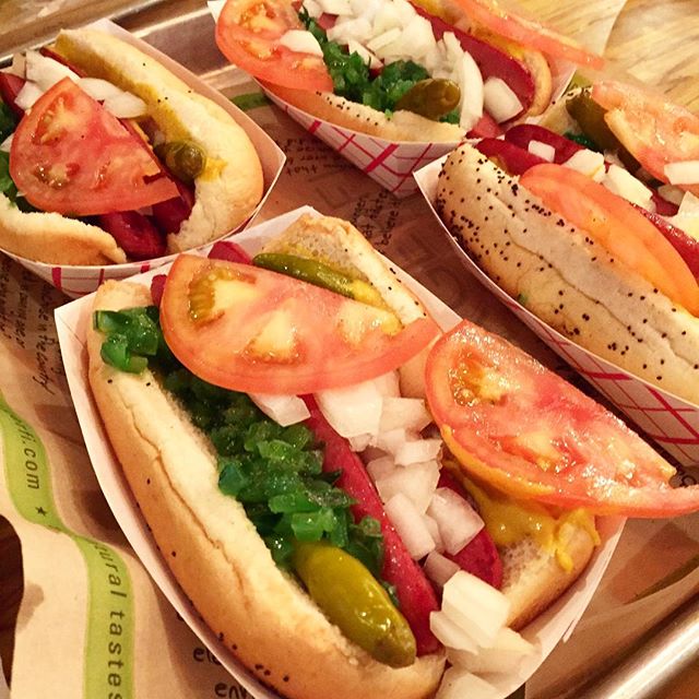 BurgerFi's tweet photo. It's a doggy dog world. #BurgerFi #KobeStyle #ChickenApple #ViennaBeef https://t.co/85JRvojlZb