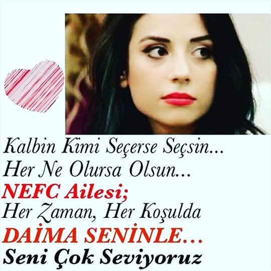Kararın ne olursa olsun,her zaman seninleyiz. Seni seviyoruz. #nurerkoc #nefc #kısmetseolur
