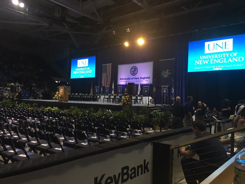sarahdelage's tweet photo. So excited for my first graduation with the #UNE team!!! #UNE16 #largestclassever #weareUNE https://t.co/C3zFlXiaSb